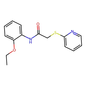 N-(2-乙氧基苯基)-2-吡啶-2-基硫基乙酰胺 structure