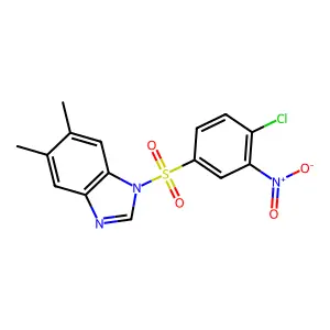 1-(4-Chloro-3-nitrophenyl)sulfonyl-5,6-dimethylbenzimidazole structure