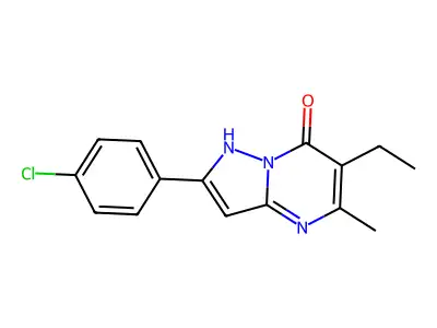 2-(4-Chlorophenyl)-6-ethyl-5-methylpyrazolo[1,5-a]pyrimidin-7(1h)-one structure