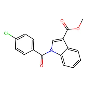 methyl 1-(4-chlorobenzoyl)-1H-indole-3-carboxylate structure