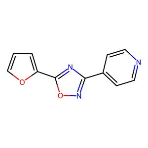 4-[5-(Furan-2-yl)-1,2,4-oxadiazol-3-yl]pyridine structure