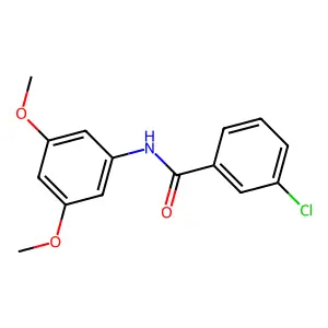 3-chloro-N-(3,5-dimethoxyphenyl)benzamide structure