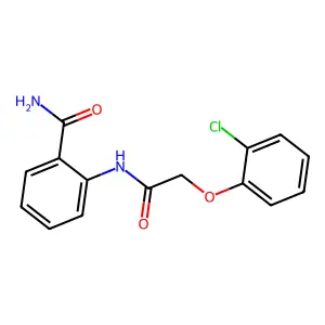 2-{[(2-Chlorophenoxy)acetyl]amino}benzamide structure