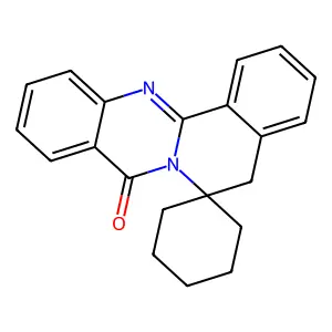 spiro[5H-isoquinolino[1,2-b]quinazoline-6,1'-cyclohexane]-8-one structure