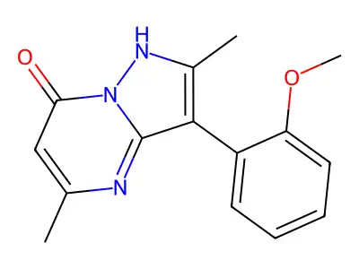 3-(2-Methoxyphenyl)-2,5-dimethylpyrazolo[1,5-a]pyrimidin-7-ol structure