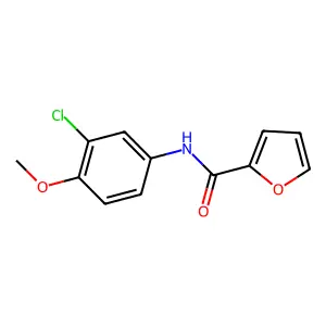 N-(3-chloro-4-methoxyphenyl)furan-2-carboxamide structure