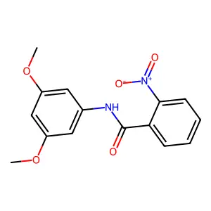 N-(3,5-dimethoxyphenyl)-2-nitrobenzamide structure