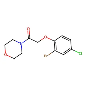 2-(2-Bromo-4-chlorophenoxy)-1-(morpholin-4-yl)ethanone structure