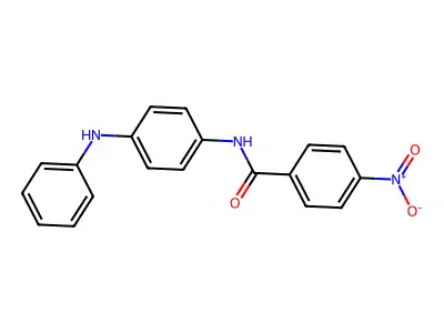 N-(4-anilinophenyl)-4-nitrobenzamide structure