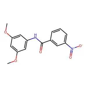 N-(3,5-dimethoxyphenyl)-3-nitrobenzamide structure