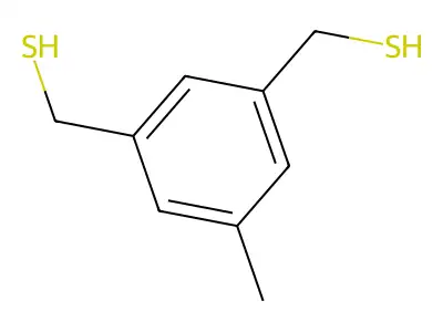 [3-Methyl-5-(sulfanylmethyl)phenyl]methanethiol structure