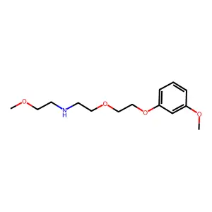 2-methoxy-N-[2-[2-(3-methoxyphenoxy)ethoxy]ethyl]ethanamine structure