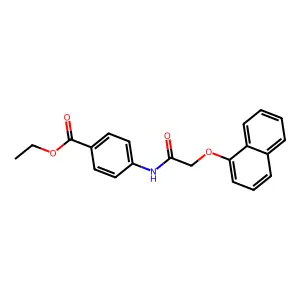 Ethyl 4-{[(naphthalen-1-yloxy)acetyl]amino}benzoate structure