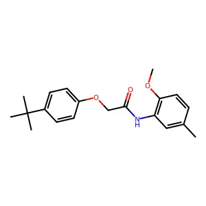2-(4-tert-butylphenoxy)-N-(2-methoxy-5-methylphenyl)acetamide structure