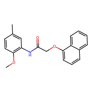 N-(2-methoxy-5-methylphenyl)-2-naphthalen-1-yloxyacetamide structure