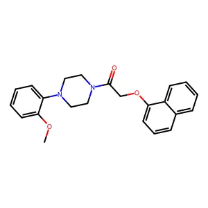1-[4-(2-Methoxyphenyl)piperazin-1-yl]-2-(naphthalen-1-yloxy)ethanone structure