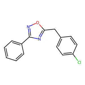 5-(4-Chlorobenzyl)-3-phenyl-1,2,4-oxadiazole structure