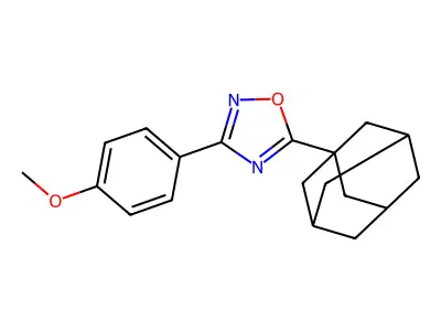 5-(1-Adamantyl)-3-(4-methoxyphenyl)-1,2,4-oxadiazole structure