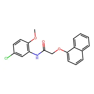 N-(5-chloro-2-methoxyphenyl)-2-(naphthalen-1-yloxy)acetamide structure