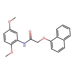 N-(2,5-dimethoxyphenyl)-2-(1-naphthyloxy)acetamide structure