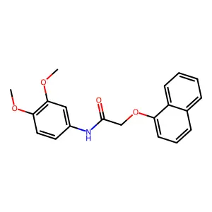 N-(3,4-dimethoxyphenyl)-2-(1-naphthyloxy)acetamide structure