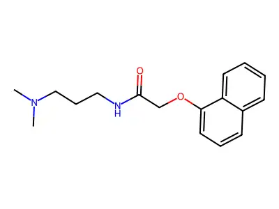 N-[3-(dimethylamino)propyl]-2-(naphthalen-1-yloxy)acetamide structure