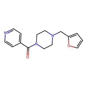[4-(Furan-2-ylmethyl)piperazin-1-yl]-pyridin-4-ylmethanone structure