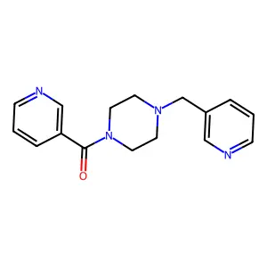 Pyridin-3-yl-[4-(pyridin-3-ylmethyl)piperazin-1-yl]methanone structure