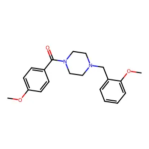 (4-Methoxyphenyl)-[4-[(2-methoxyphenyl)methyl]piperazin-1-yl]methanone structure