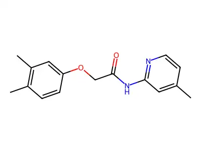 2-(3,4-dimethylphenoxy)-N-(4-methylpyridin-2-yl)acetamide structure