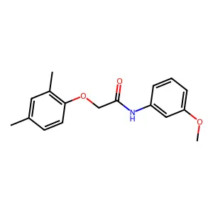 2-(2,4-Dimethylphenoxy)-N-(3-methoxyphenyl)acetamide structure