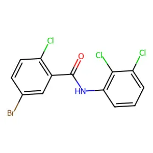 5-bromo-2-chloro-N-(2,3-dichlorophenyl)benzamide structure