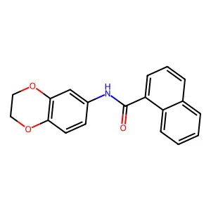 N-(2,3-dihydro-1,4-benzodioxin-6-yl)-1-naphthamide structure