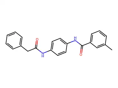 3-methyl-N-{4-[(phenylacetyl)amino]phenyl}benzamide structure