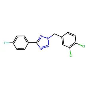 2-[(3,4-Dichlorophenyl)methyl]-5-(4-fluorophenyl)tetrazole structure