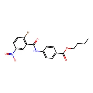 Butyl 4-({2-bromo-5-nitrobenzoyl}amino)benzoate structure