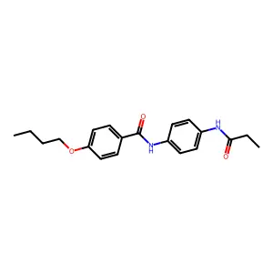 4-butoxy-N-[4-(propanoylamino)phenyl]benzamide structure