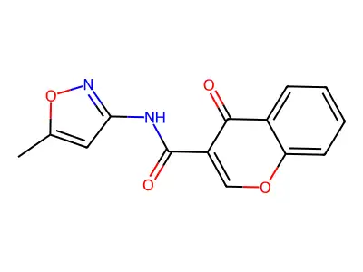 N-(5-methylisoxazol-3-yl)-4-oxo-4H-chromene-3-carboxamide structure