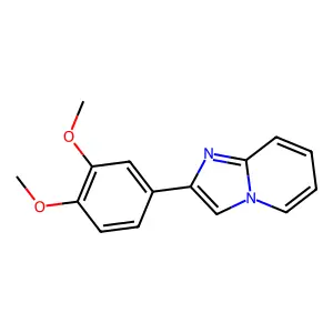 2-(3,4-Dimethoxyphenyl)imidazo[1,2-a]pyridine structure