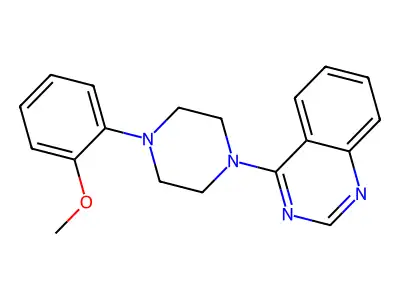 4-[4-(2-Methoxyphenyl)piperazin-1-yl]quinazoline structure