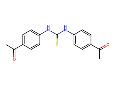 1,3-Bis(4-acetylphenyl)thiourea structure