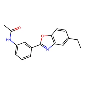 N-[3-(5-乙基-1,3-苯并噁唑-2-基)苯基]乙酰胺 structure