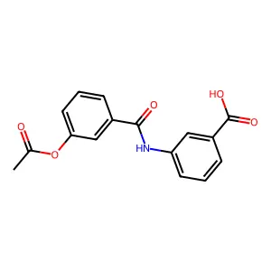 3-({[3-(Acetyloxy)phenyl]carbonyl}amino)benzoic acid structure