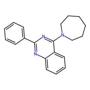 4-(Azepan-1-yl)-2-phenylquinazoline structure
