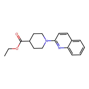 Ethyl 1-(quinolin-2-yl)piperidine-4-carboxylate structure