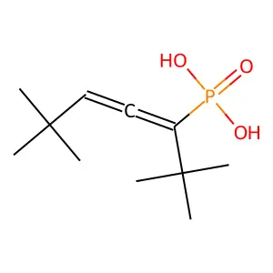 Phosphonic acid, [1-(1,1-dimethylethyl)-4,4-dimethyl-1,2-pentadienyl]- structure