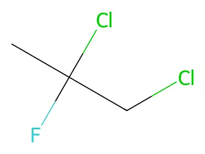 1,2-Dichloro-2-fluoropropane structure