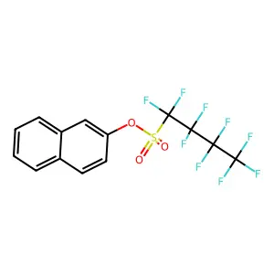 Naphthalen-2-yl 1,1,2,2,3,3,4,4,4-nonafluorobutane-1-sulfonate structure