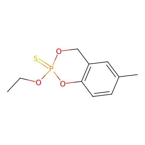 4H-1,3,2-Dioxaphosphorino(5,4-b)pyridine, 2-ethoxy-6-methyl-, 2-sulfide structure