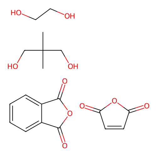 (C8-H4-O3.C5-H12-O2.C4-H2-O3.C2-H6-O2)x- structure